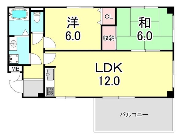 横山ハイツの物件間取画像